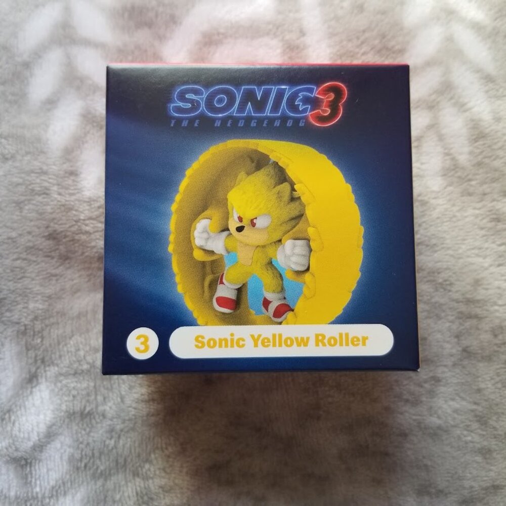 Sonic the Hedgehog Toy Sonic Yellow Roller Figure Happy Meal Sonic 3